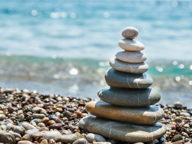 rocks by ocean